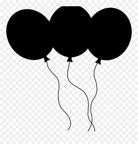 Download Black And White Balloons Clipart Black Balloons Clip