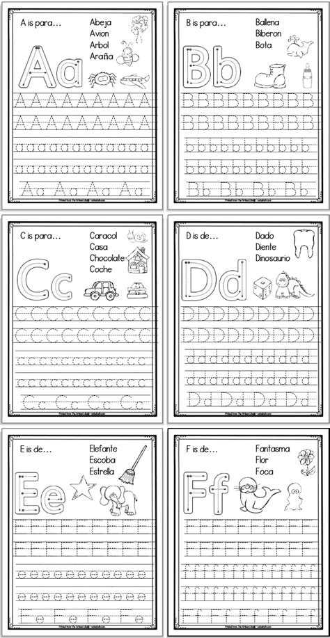 Free Printable Alphabet Worksheets Pre K Worksheets Alphabet Tracing Worksheets Spanish