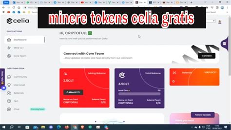 0 5 Tokens Celia A Cada 12 Hrs Minere Tokens Gratis YouTube