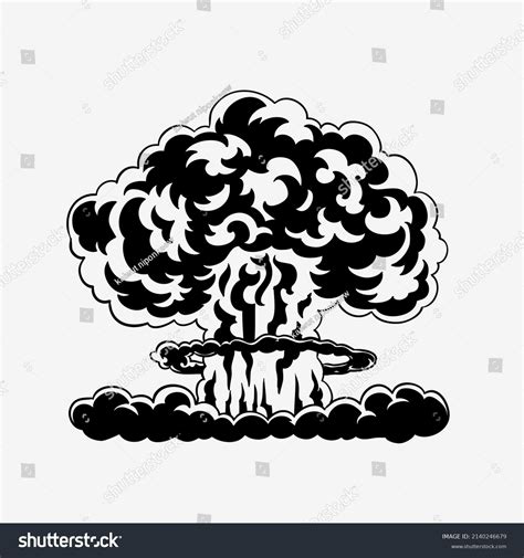 Cartoon Comic Style Nuclear Mushroom Cloud Stock Vector (Royalty Free ...