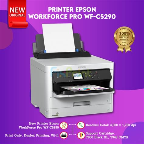 Jual Printer Epson Wf C5290 Wifi Duplex Epson Workforce Pro Wf C5290 Shopee Indonesia