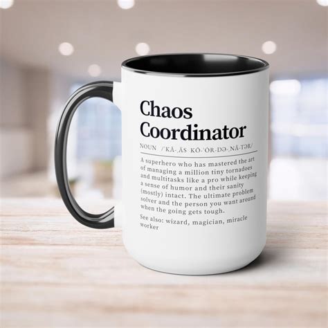 Chaos Coordinator Mug Personalized Going Away Gift Funny Gift For Mom