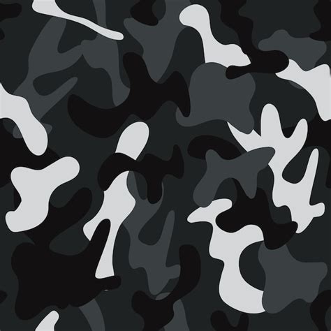 Premium Vector Camouflage Military Seamless Vector Pattern Background