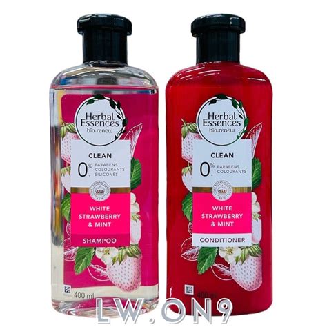 Herbal Essences White Strawberry And Mint Shampoo And Conditioner 400ml Beauty And Personal Care