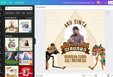 Tutorial Cara Membuat Twibbon Bergerak Canva Desain Twibbon Canva Hot