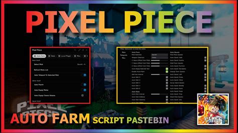 PIXEL PIECE Script Pastebin 2023 AUTO FARM AUTO QUEST AUTO SKILL