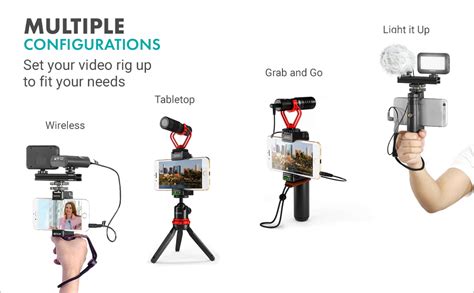 Amazon Movo V Huge Vlogging Kit For Iphone With Tripod Grip