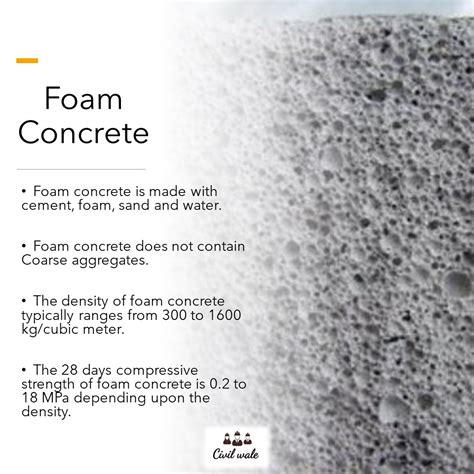 Foam Concrete: Manufacturing, Advantages and Disadvantages - Civil Wale