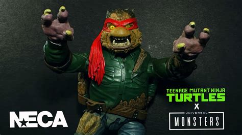 Neca Tmnt X Universal Monsters Raphael As The Wolf Man Review Youtube