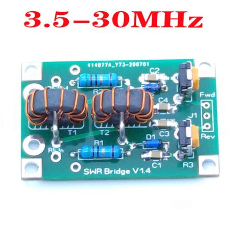 NEW 1 8M 30MHz 3 5 30MHz SWR Bridge RF SWR Reflection Bridge For RF