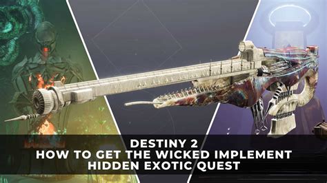 Destiny 2 How To Get The Wicked Implement Exotic Scout Rifle Secret