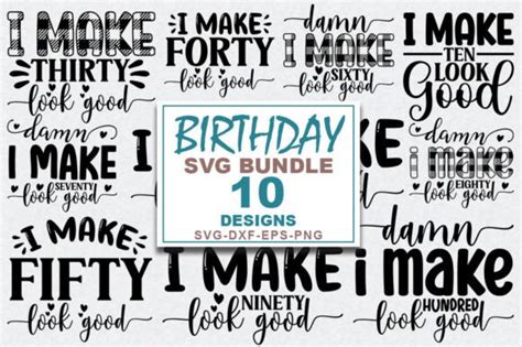 Birthday Svg Bundle Graphic By Svgstore Creative Fabrica