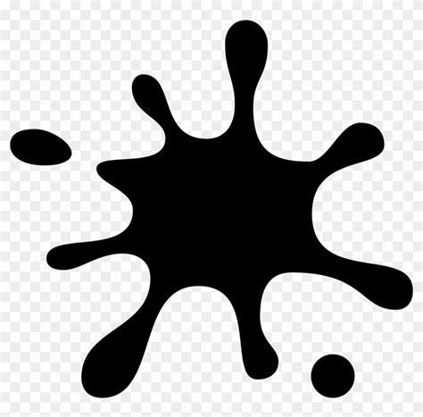 Paint Splatter Outline Clip Art