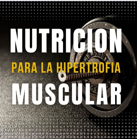 Nutricion Para La Hipetrofia Muscular Daniel Gonz Lez Islas Hotmart