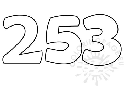 number  coloring page