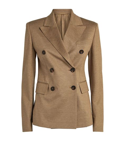 Womens Max Mara Beige Double Breasted Tailored Jacket Harrods Uk