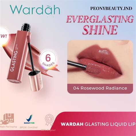 Wardah Glasting Liquid Lip Hi Pigmented Glass Color Lightweight Non