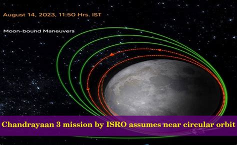 Chandrayaan 3 Mission By ISRO Assumes Near Circular Orbit Sakshi