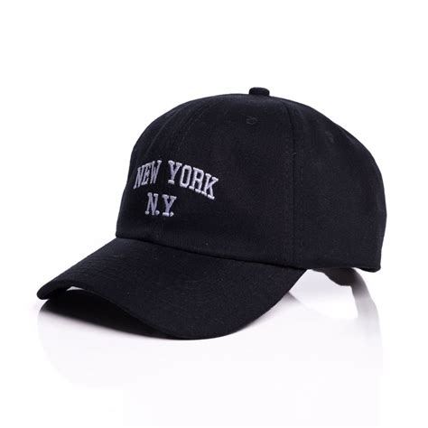 Boné Ny New York Retro Basebol Aba Curva Masculino e Feminino Regulagem