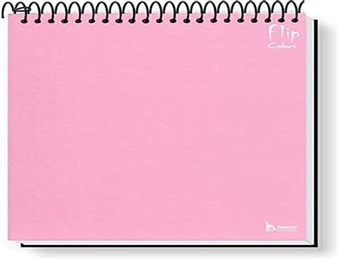 Caderno Flip Rosa Capa Dura 1 matéria 80 Folhas Amazon br