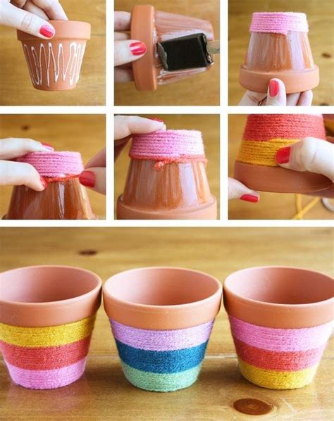 16 Diy S Para Hacer De Tus Macetas Algo Hermoso Artesanía Con Potes De Arcilla Macetas