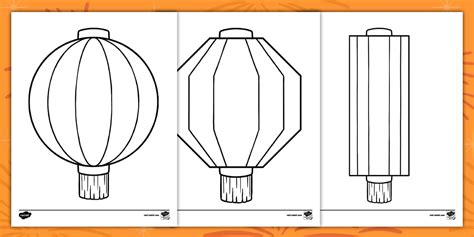 Chinese New Year Lantern Templates Profesor Hizo Twinkl