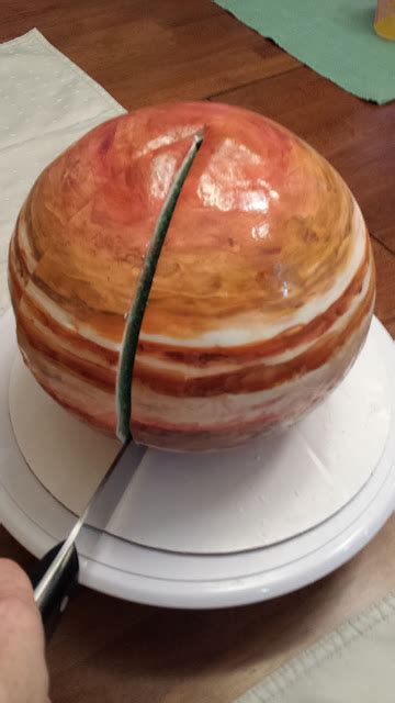 Cake Pop Insanity Planet Jupiter Cake Spherical Concentric Layer Cake