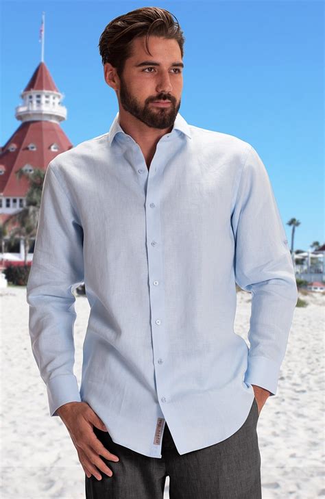 Bradford Custom Linen Beach Wedding Shirts For Men Wedding Tropics