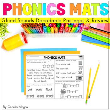 Fun Phonics Activities Mats Glued Sounds Welded Sounds Decodable Passages