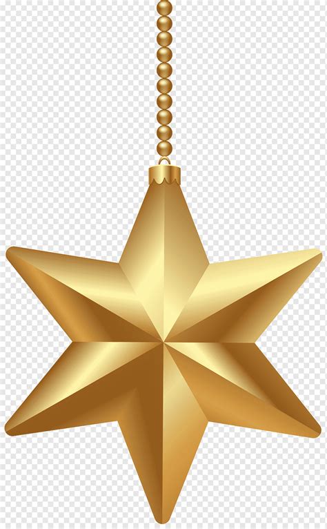 Estrela de ouro de 6 pontas estrela de natal de Belém estrela de