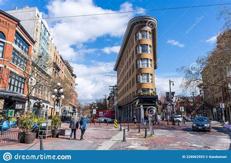 Vancouver Gastown Beautiful Street View Editorial Stock Photo Image