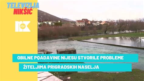 Obilne Padavine Nijesu Stvorile Probleme Iteljima Prigradskih Naselja