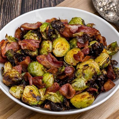 Air Fryer Brussels Sprouts And Bacon Air Frying Foodie