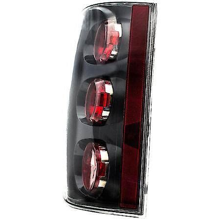 Dorman Halogen Tail Light Assembly Passenger Side Plastic Clear Red