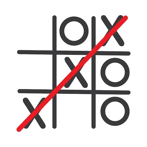 Tic Tac Toe Spiel Vektor Illustration Icon Template Design Premium Vektor