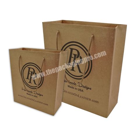 Custom Logo Printed Luxury Kraft Paper Bag Shopping