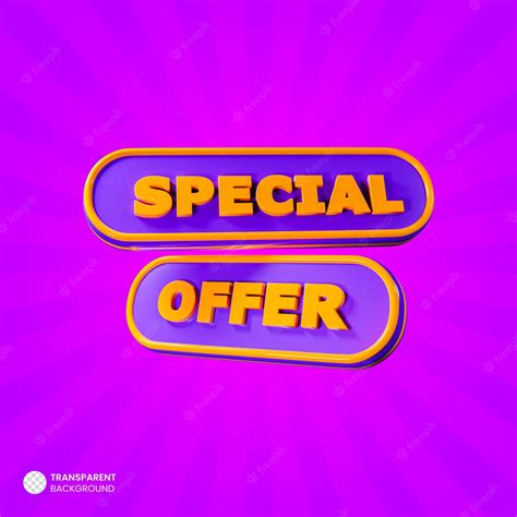 Premium Psd Special Offer 3d Promotion Banner