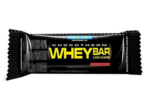 Barra De Cereal Whey Bar Low Carb G Probi Tica Barra De Prote Na