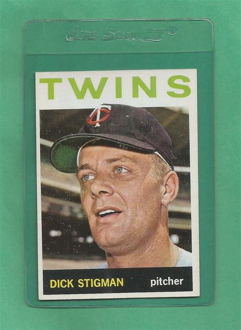 Topps Minnesota Twins Dick Stigman Nm Tough Low Pop Card