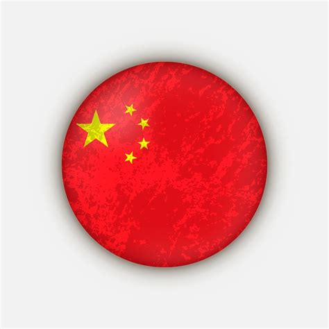 Land China China Flagge Vektor Illustration Premium Vektor