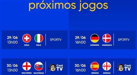 Oitavas De Final Da Eurocopa 2024 Definidos Os Jogos Ao Vivo Na Cazétv