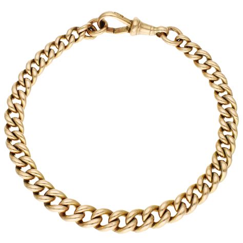 Pre Owned Antique 9ct Rose Gold Albert Chain Bracelet Buy Online Free Insured Uk Delivery