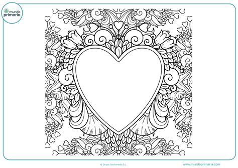 Corazones Dibujos De Rosas Para Colorear Imagen Para Imprimir Y Hacer