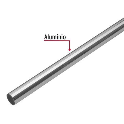 Tubo Redondo De M En Aluminio Para Closet Hermex Tubos Bridas Y