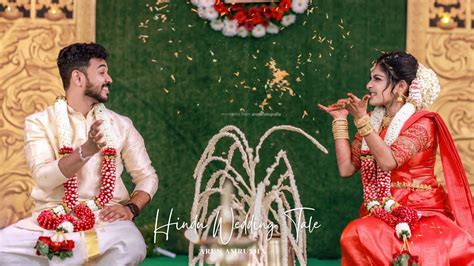 An Emotional Wedding Tale Best Kerala Hindu Wedding Highlight 2022 Arun Amrutha Youtube