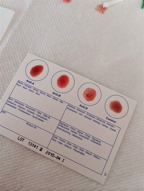 how to test for blood type at home