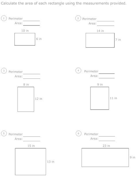 12 Area Perimeter Worksheets 6th Grade Free Pdf At