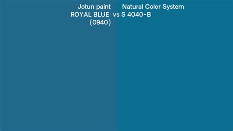 Jotun Paint Royal Blue Vs Natural Color System S B Side By