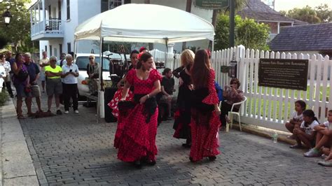 Flamenco Dancers During Festival De Aviles In St Augustine Fl Youtube