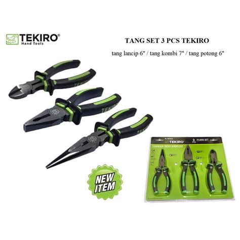 Jual TEKIRO Tang Set 3 PCS Kombinasi 7 Potong 6 Lancip 6